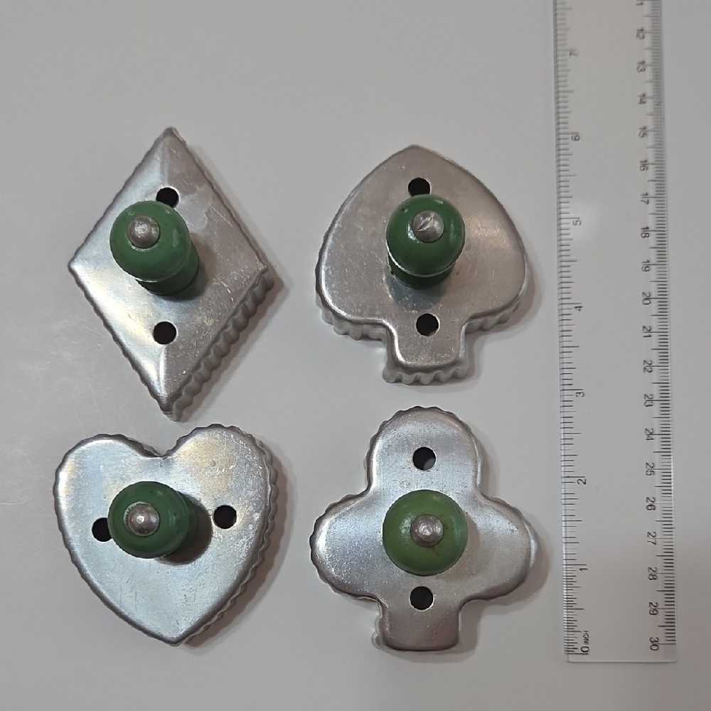 Vintage Playing Cards Suits Cookie Cutters